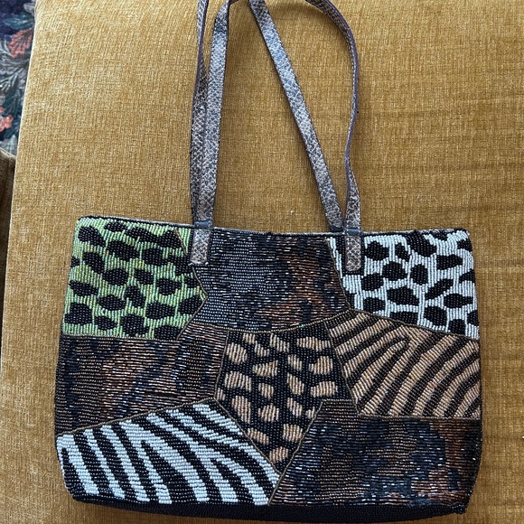 Fendi Handbags - Rare Vintage Beaded Fendi Baugette Purse